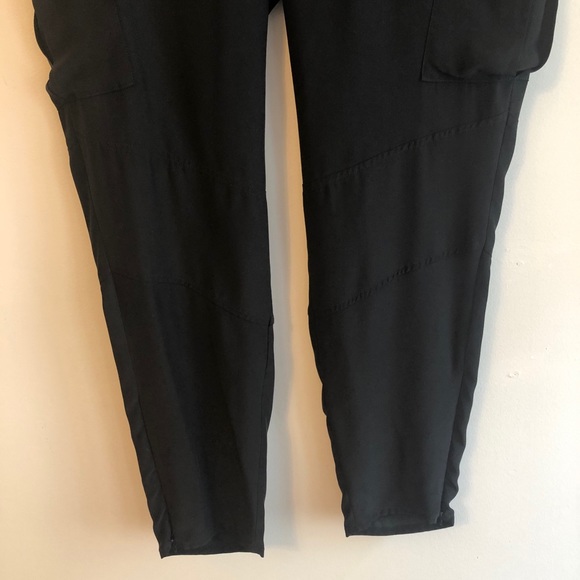 L’Agence Bevin Silk Cargo Pants In Black - Picture 8 of 12